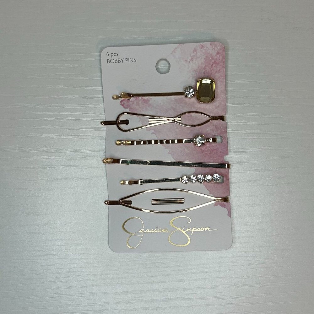 NWT 6 pack gold bobby pins